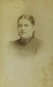 Poland Poznań Posen Woman posing Old CDV photo Rivoli 1880