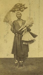 Egypt Types Broom seller old Photo CDV 1870