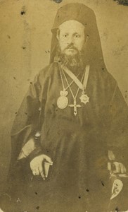 Egypt Types Orthodox priest old Photo CDV 1870