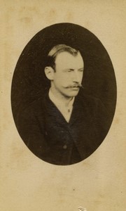 France Man Portrait Nice moustache Old CDV photo 1890 #1