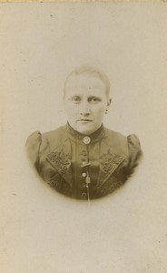 France Portrait de Femme ancienne Photo CDV 1890 #2