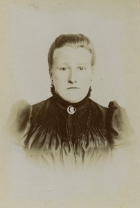 France Woman Portrait Old CDV photo 1900 #5