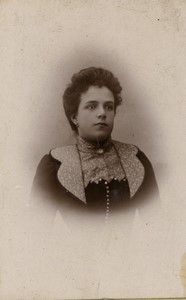 France Woman Portrait Old CDV photo 1900 #7