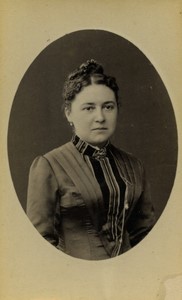 France Woman Portrait Old CDV photo 1900 #10