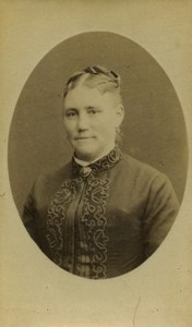 France Woman Portrait Old CDV photo 1900 #12