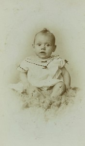France Tourcoing Baby posing Old CDV photo Huisman 1900 #5