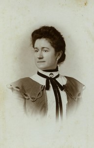 France Tourcoing Woman Portrait Old CDV photo Huisman 1900 #1