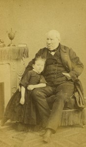 France Le Mans Count de Sapinaud Madeleine Vauguyon old photo CDV Gustave 1865