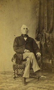 France Paris Colonel? Froidefonds des Farges old photo CDV 1865