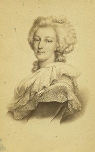 France Paris Queen Marie Antoinette old photo CDV Desmaisons 1865