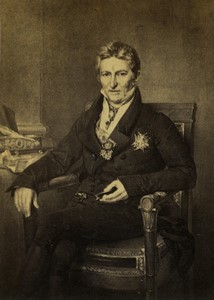 France Toulouse Politicien Comte Joseph de Villèle ancienne photo CDV Molas 1865