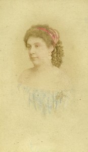 France actress & singer Mlle Theze old photo 1870