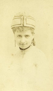 France Paris Stage actress Marthe Perrot Menus Plaisirs photo CDV Disderi 1870