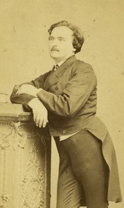 France Stage actor Adolphe Laferriere old photo CDV Disderi 1865