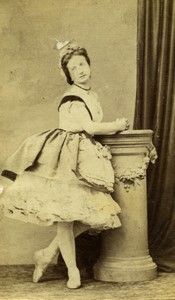 France Opera Stage Actress Nina Pellini old photo 1865