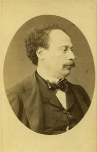 France Paris Alexandre Dumas Fils writer Old CDV photo Petit 1870 #1