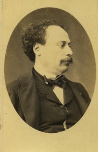 France Paris Alexandre Dumas Fils writer Old CDV photo Petit 1870 #2