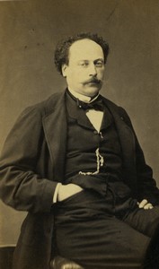 France Paris Alexandre Dumas Fils writer Old CDV photo Petit 1870 #3