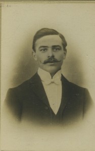 France Man with Nice Moustache Portrait Old CDV photo 1900 #2