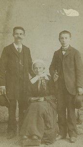 France Roubaix Family Emile Jenin Marie Ysberg Old CDV photo Elkan 1890