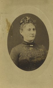 France Tourcoing Woman Portrait Old CDV photo Colin 1880