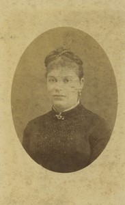 France Versailles Woman Portrait Old CDV photo Georges 1885