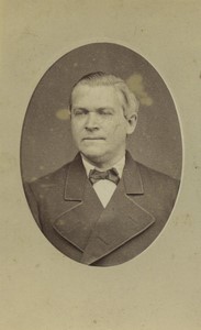 France Paris Man Portrait Old CDV photo Ken 1880