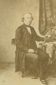 Richard Cobden British Manufacturer Liberal Statesman Maujean old CDV Photo 1860