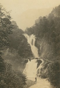 Reichenbachfall Waterfall Bernese Oberland Switzerland Ad Braun CDV Photo 1860