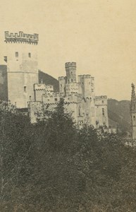 Stolzenfels Castle near Koblenz Germany Ad Braun old CDV Photo 1860