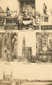 France Strasbourg Cathedral Monuments Old Guillon CDV Photo 1860