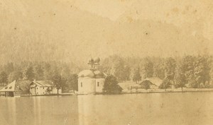 Germany Schönau am Königsee Kirche St. Bartholomä old Walch CDV Photo 1860's