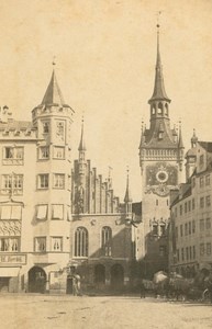 Germany Munich Old Town Hall Munchen Rathaus old Koenig CDV Photo 1860's