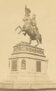 Austria Vienna Wien Statue Archduke Charles Heldenplatz Steuer CDV Photo 1860's