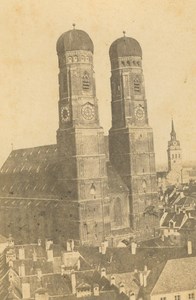 Germany Munich Frauenkirche Cathedral old Anonymous CDV Photo 1860's