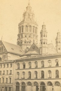 Germany Mainz St. Martin's Cathedral Martinsdom old Anonymous CDV Photo 1860's