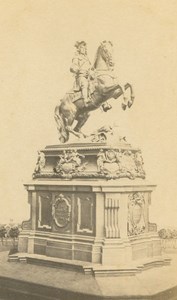 Austria Vienna Equestrian Statue Hofburg Palace old Sommer CDV Photo 1860's