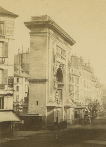 France Paris Porte St Denis old Anonymous CDV Photo 1860's