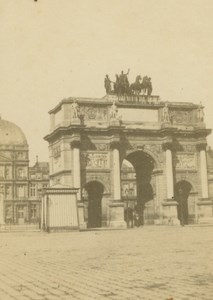 France Paris Arc de Triomphe du Carrousel Anonymous CDV Photo 1860