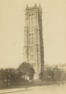 France Paris Tour St Jacques Tower Anonymous CDV Photo 1860