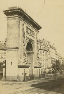 France Paris Porte St Denis old Anonymous CDV Photo 1860's