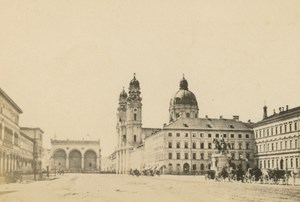 Germany Munich Theatinerkirche Munchen Church old CDV Photo 1870