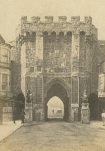 Great Britain Medieval Town Gate old Poulton CDV Photo 1860's