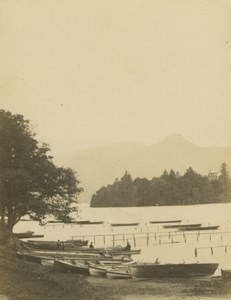 England Derwentwater Catbells Lake District old Petschler CDV Photo 1870