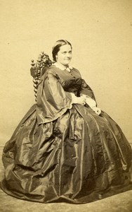 France Paris Woman Western Fashion Crinoline Old CDV Franck Photo 1860