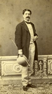 France Montauban Portrait Man Second Empire Fashion Leon Bonnal CDV Photo 1860's