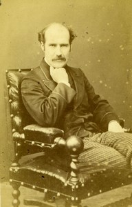 France Portrait Man Second Empire Fashion Old Berthaud CDV Photo 1870