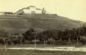 Germany Schloss Johannisberg Vineyards Wiesbaden Old CDV Photo 1860's