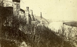 Germany Stolzenfels Castle near Koblenz Old CDV Photo 1860's
