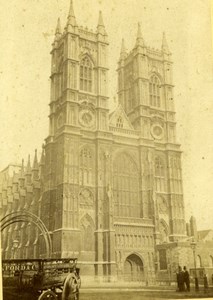 Westminster Abbey London North Western Pickfords Coach Fred Jones CDV Photo 1870